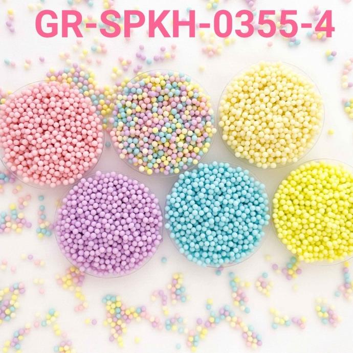 

GR-SPKH-0355-4 Sprinkle springkel sprinkles 500gr mutiara telur pastel