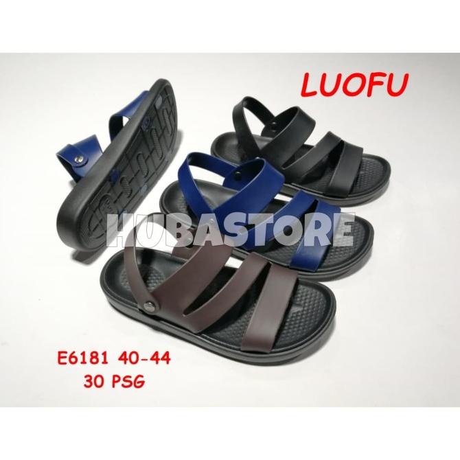 SANDAL JELI TALI PRIA SANDAL KARET COWO LUOFU IMPOR E6181