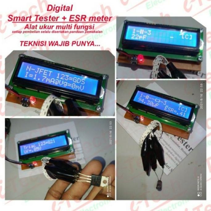 Smart Tester Esr Digital - Komponen Tester - Multi Fungsi Tools