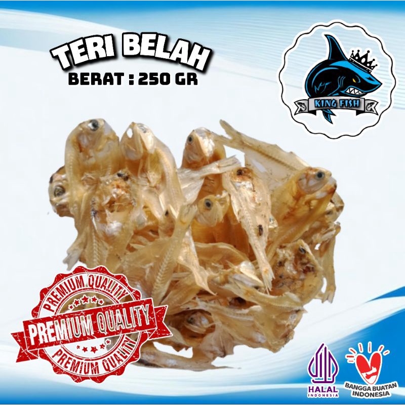 

250GR IKAN KERING TAWAR TERI BELAH MURAH BERKUALITAS