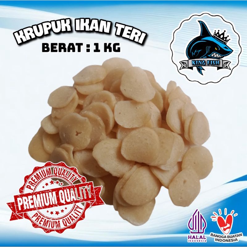 

1KG KERUPUK IKAN TERI KECIL MENTAH ASLI MURAH BERKUALITAS