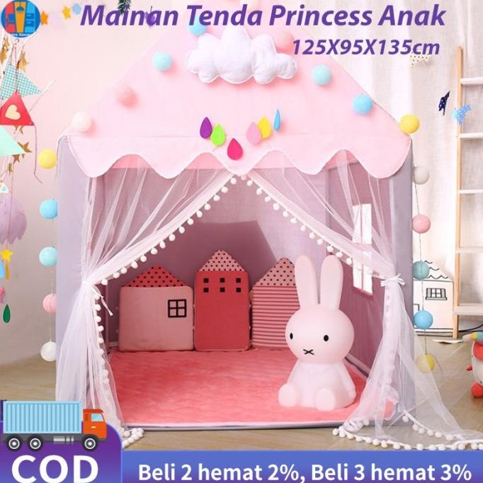 TENDA PRINCESS ANAK MAINAN TENDA PRINCESS ANAK MODEL RUMAH TENDA