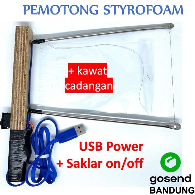 

Alat Potong Cutter Pemotong Sterofoam Busa Gabus Styrofoam Elektrik