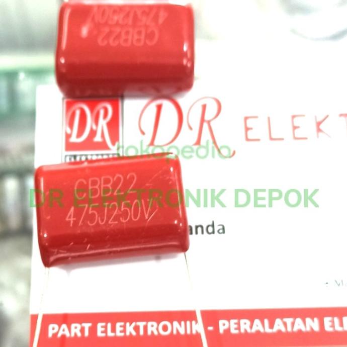 Capasitor MILAR 475 250v trafo mesin las 475K250V 250volt 475J250 dre3 Ayo Order