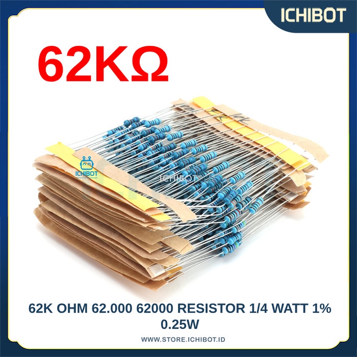 62K ohm 62.000 62000 Resistor 1/4 Watt 1% 0.25W