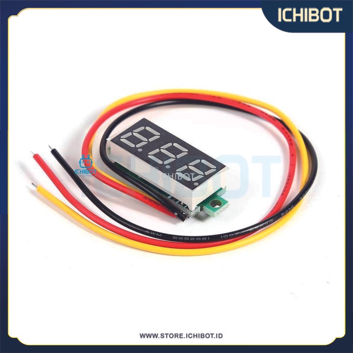 Voltmeter Digital Mini DC 0-100V 0.28 inch - Biru