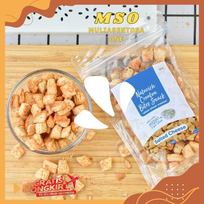 

SIMPLY PREMIUM CROUTON BITES SNACK SALTED CHEESE 60 GR HIGHT QUALITY PRODUK !!