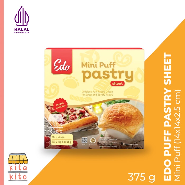

Terbaru Edo Puff Pastry Sheet Kulit Pastry Zuppa Frozen Siap Pakai Promo Terlaris