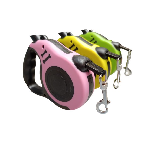 Mudah Tali Tuntun Anjing - Tali Tuntun Kucing Panjang Retractable 3 Meter Bagus