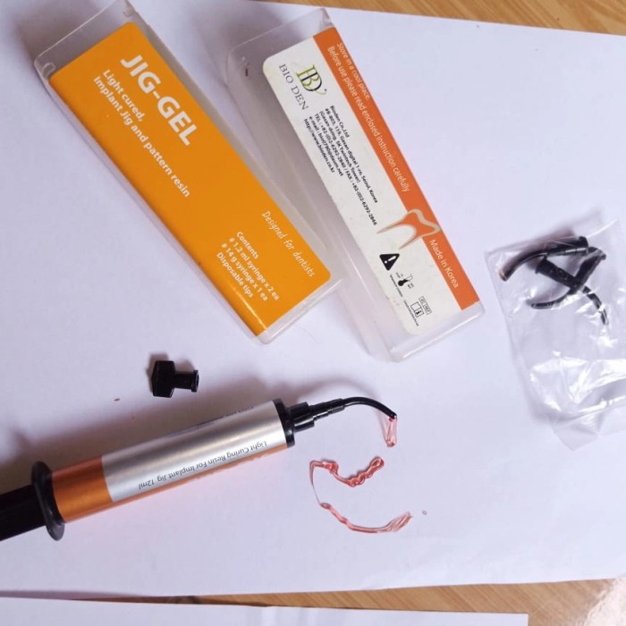 GELL LIGHT CURED PATTERN RESIN IMPLANT JIG GEL KOREA BUAT LATIHAN EXP