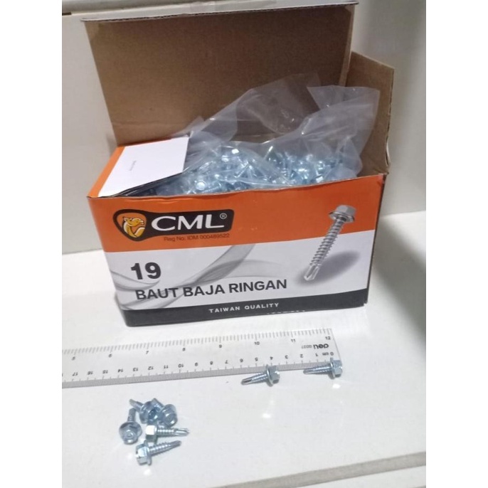 Baut Baja Ringan/Sekrup Baja Ringan/Roofing Screm/Sekrup Zolo 10 X 19