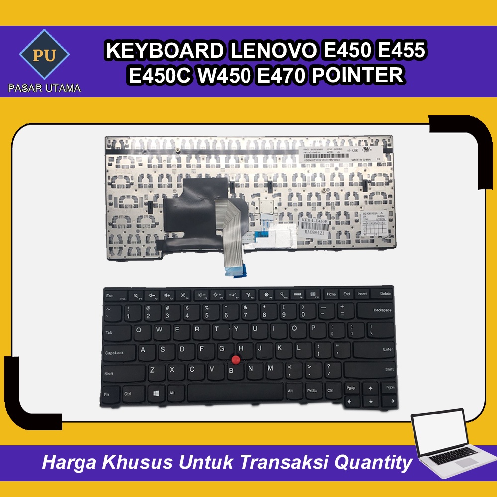 Keyboard Lenovo E455 E450C W450 E470 E450 Pointer
