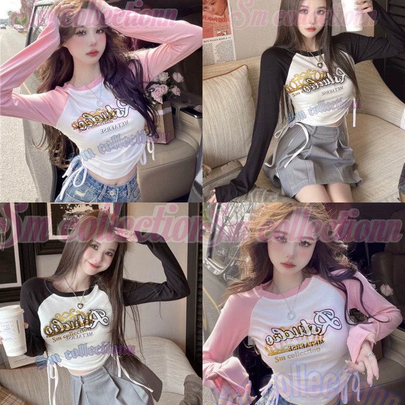 Kaos Wanita [Terlaris] Cropped Top Korea Vintage Atasan Top Perempuan Termurah Terbaru Bisa Cod Prem
