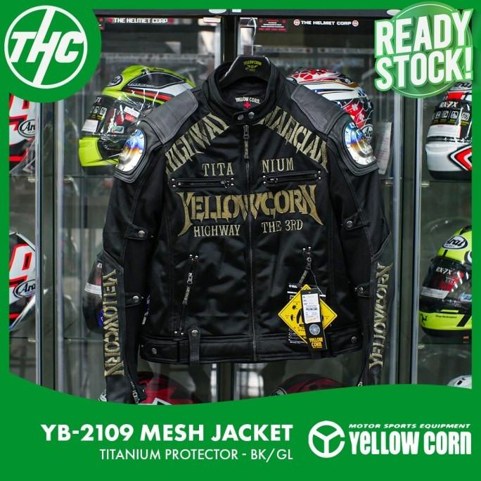 PROMO YELLOW CORN RIDING JACKET YB-2109 BLACK GOLD TITANIUM