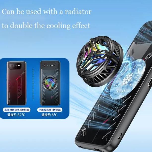 Acc_Originale Case Asus Rog Phone 7 Graphene Cooling Heat Dissipation Fan Cooler