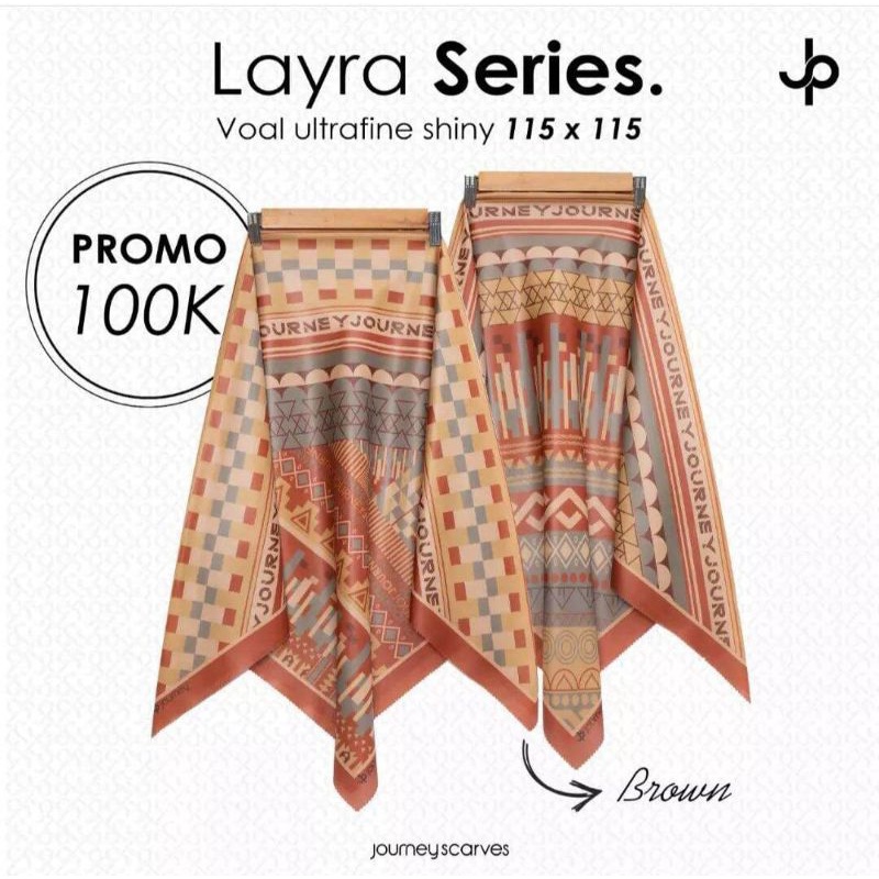 Jilbab Journey Ori Premium Layra Segiempat