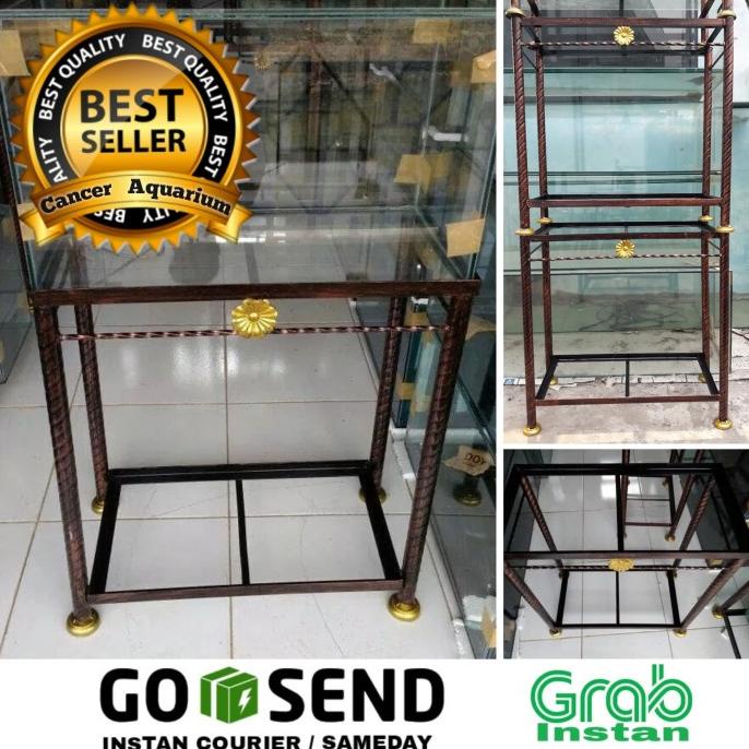 Rak besi aquarium 60x30