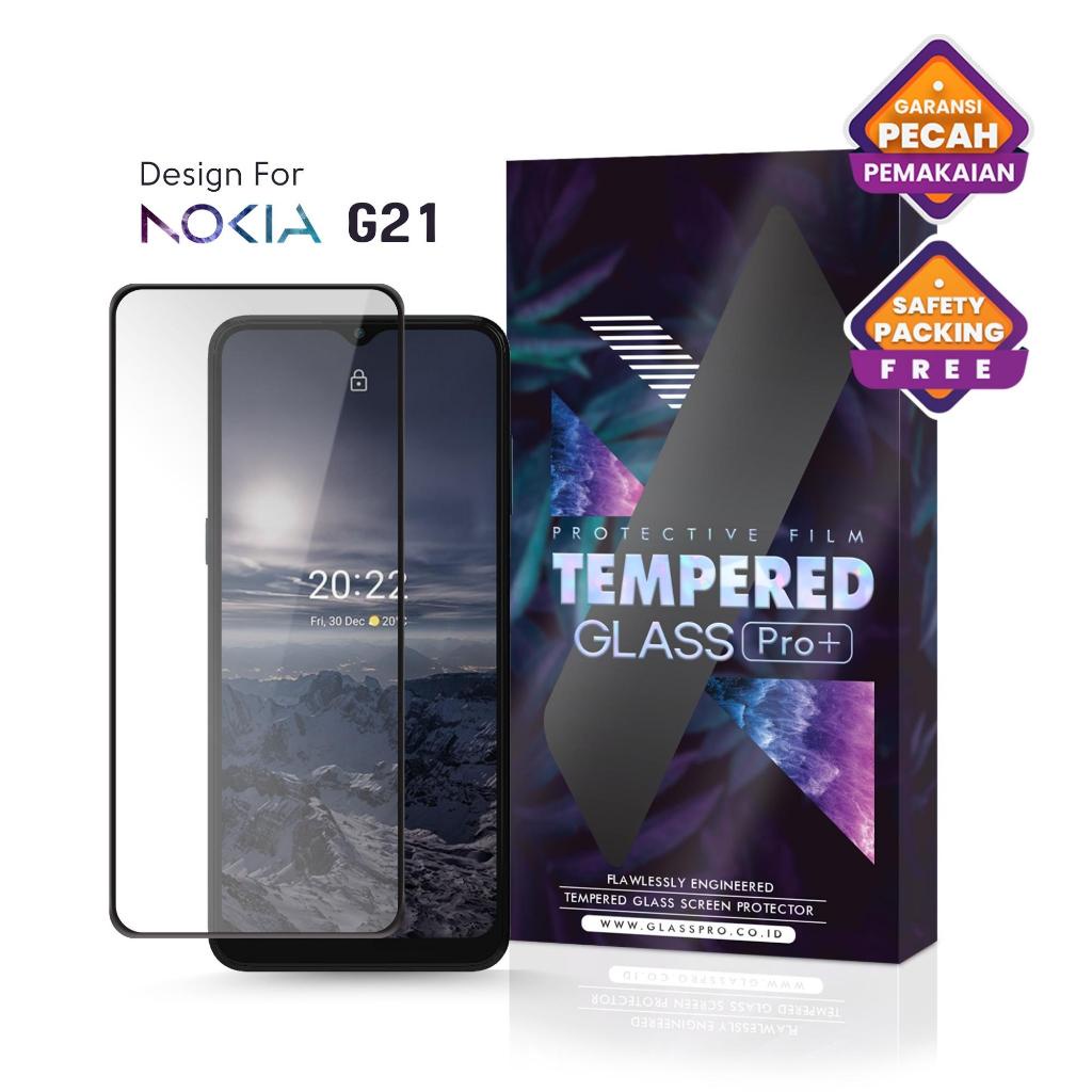 Tempered Glass Nokia G21 Full Cover - Premium Glass Pro