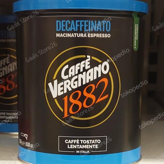 

Sale Kopi Caffe Vergnano decaffeinated Ground Tin 250 Gr | kopi bubuk