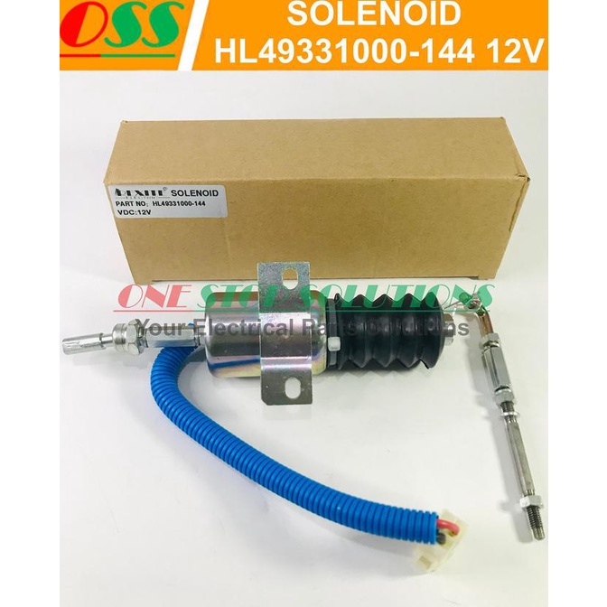 Selenoid Solenoid Hl49331000-144 12V Univ Untuk Genset Alat Berat
