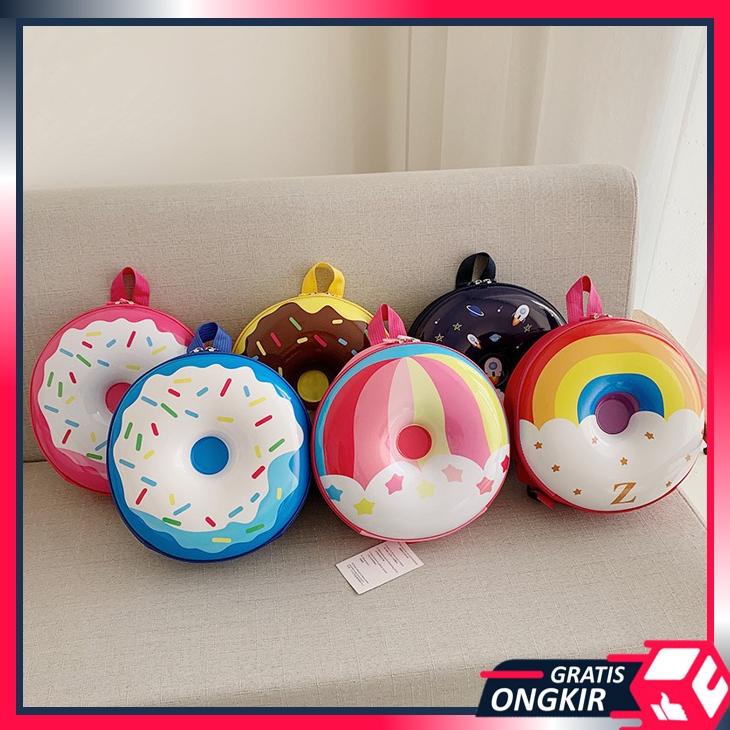 promo Gratis Ongkir - T5152 Tas Anak Bentuk Donat / Tas Ransel Fashion Anak-Anak / Backpack Donuts F