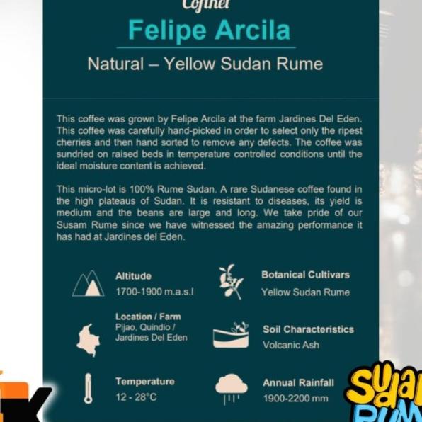 

Sale Kopi Arabika Colombia Yellow Sudan Rume Natural Specialty