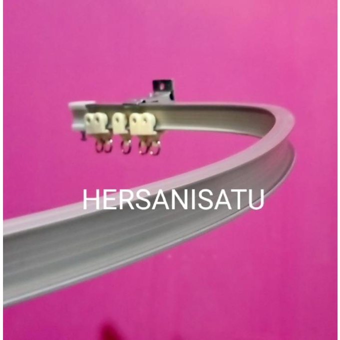 Rel Gorden Lengkung Rollet Gordyn Siku Flexibel Hordeng Elastis Terbaik