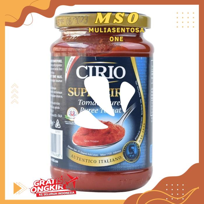 

CIRIO SUPERCIRIO TOMATO PUREE 350 GR PODUK BAHAN BERKUALITAS !!