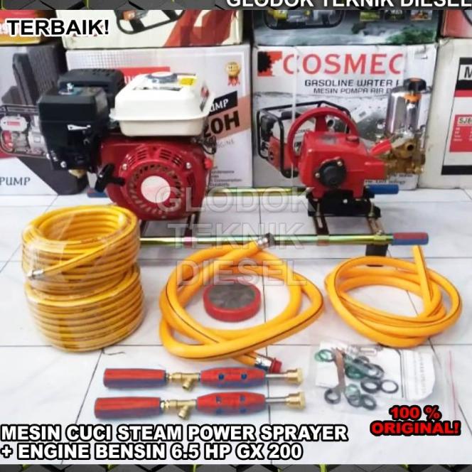 Steam Motor Mesin Cuci Motor & Mobil Honda Gx Siap Pakai Satu Set Ori