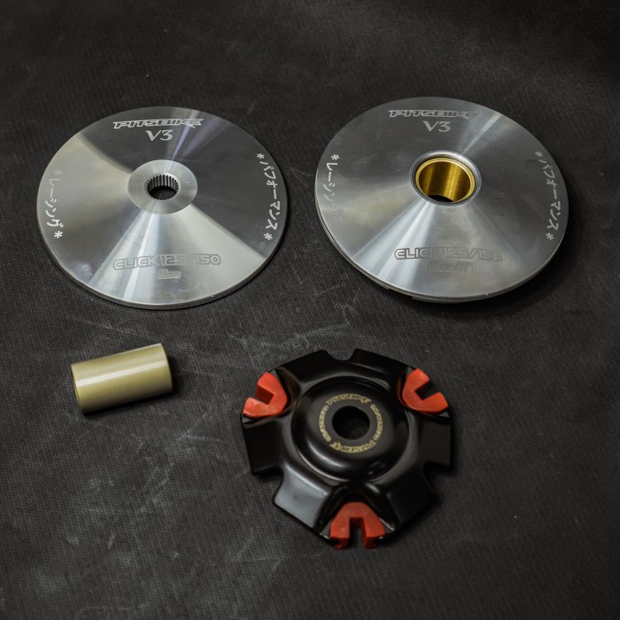 Terlaris Pulley Set Pitsbike Racing Vario 150 / Vario 125 Komplit 14 Derajat