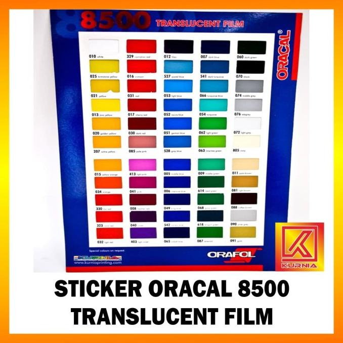 STIKER ORACAL 8500 TRANSLUCENT FILM