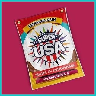 

Wantex Super Pewarna Pakaian USA Tie Dye Baju Sumba Sumbo MERAH ROSA 1