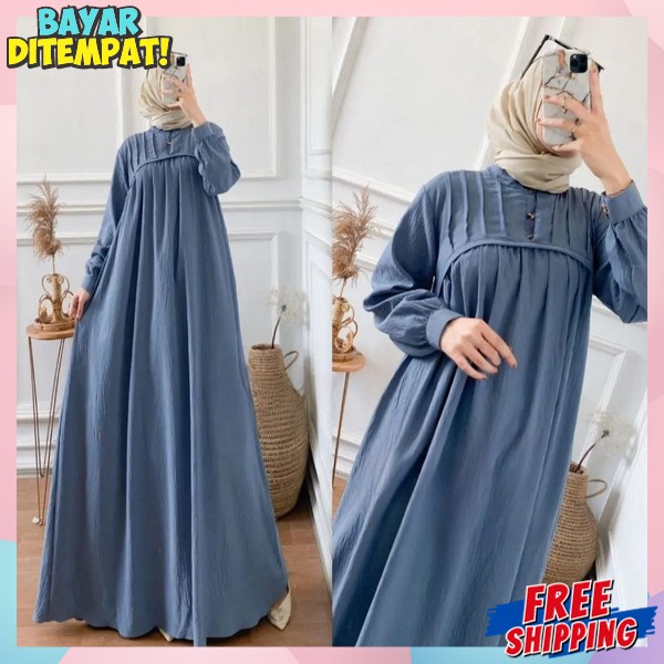 Gamis Idul Fitri 2024 Ganis Baju Ghsms Fashion Lebaran Wsnita Elegan Dress Maxy Muslim Ghms Games Rm