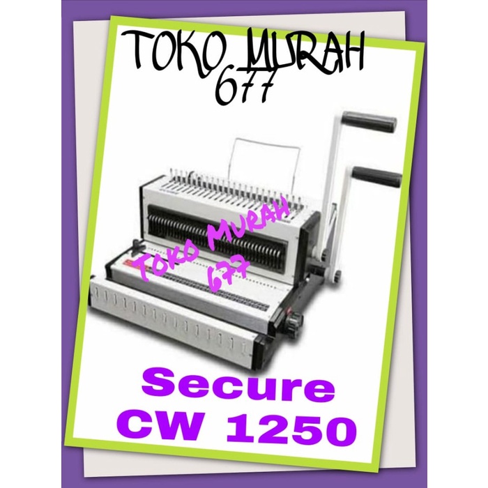

SECURE CW1250 Mesin Jilid F4 / Alat Binding Spiral Kawat & Plastik