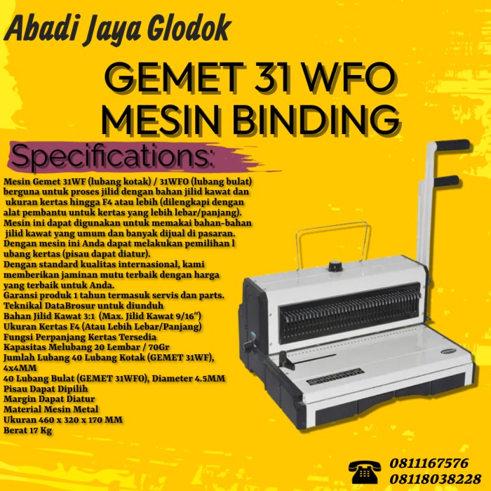 

GEMET 31 WFO BINDING