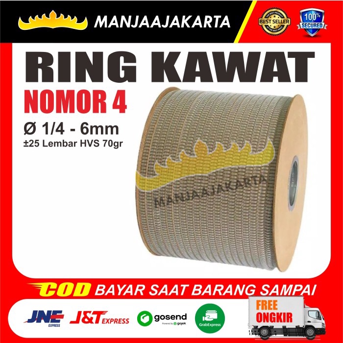 

Spiral Kawat Spool O-bind 1/4" putih