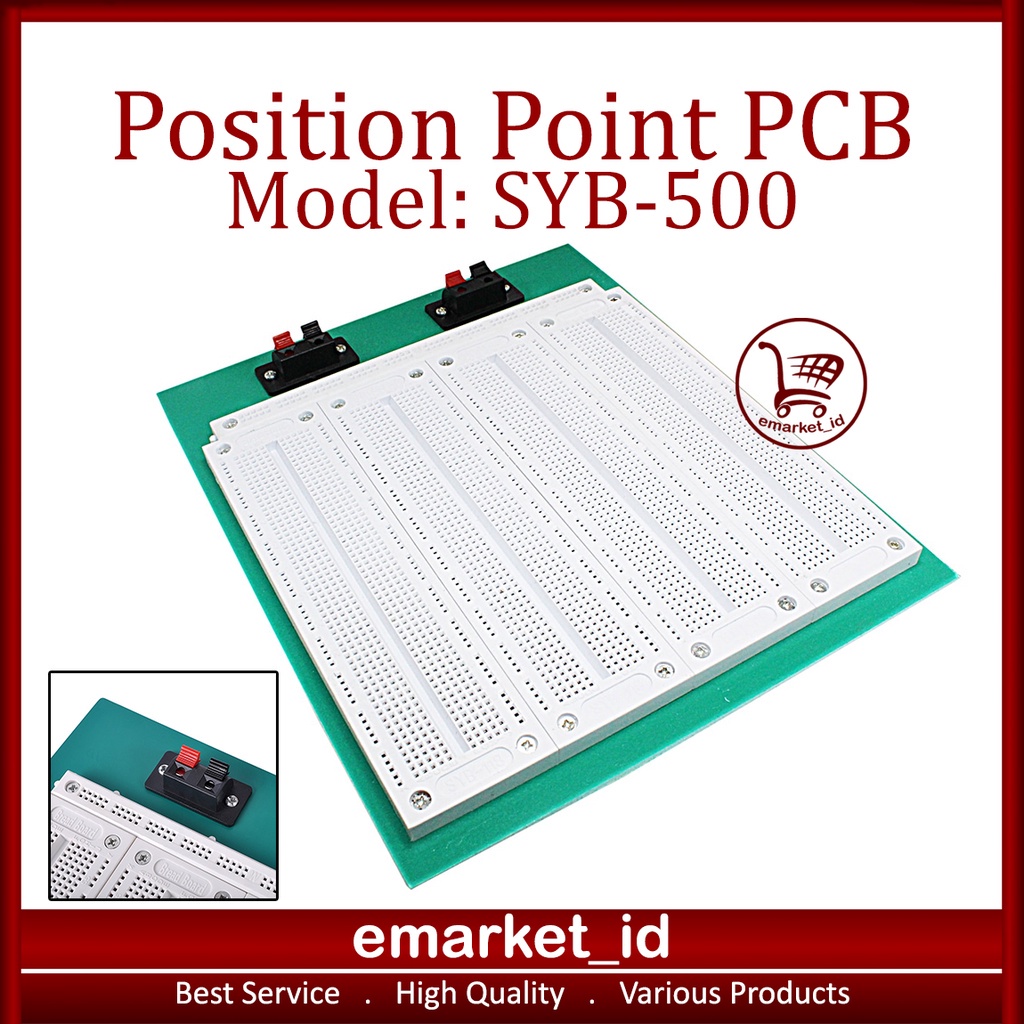 Position Point PCB 4in1 SYB-500 / Breadboard Protoboard SYB500 Solderless Projectboard SYB-118