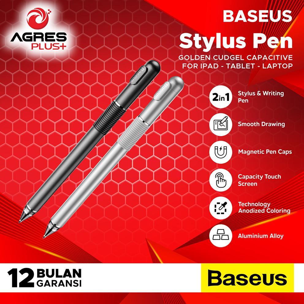 new BASEUS Stylus Capacitive 2-In-1 Pen Touch Golden Ipad Tablet Laptop AGP