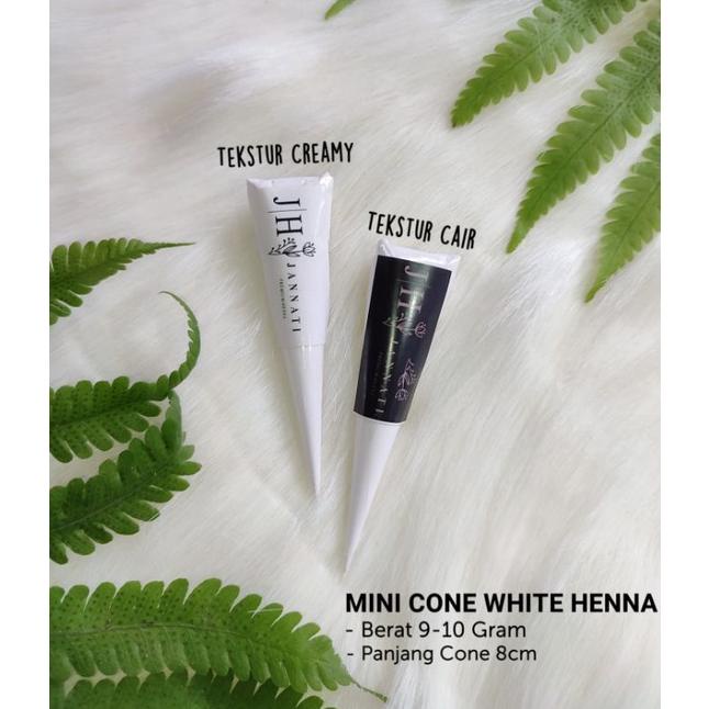 PROMO MURAH "JANNATI HENNA" WHITE HENNA JANNATI MINI CONE WHITE HENNA White henna waterproof LARIS