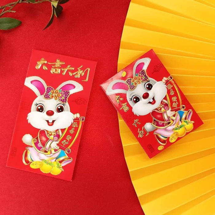 

New! Terbaru [ Isi 6 ] Angpao Kelinci 2023 Imlek Sinciatahun Rabbit Limited