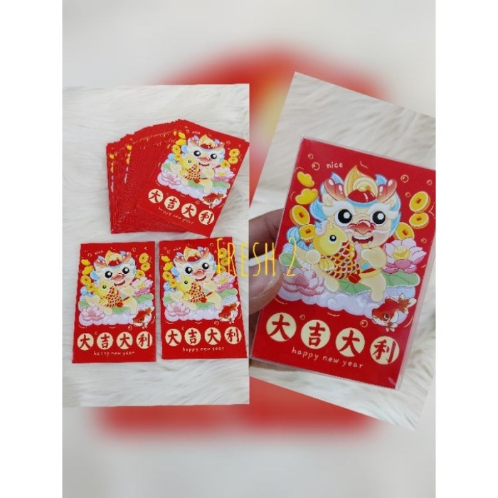 

New! angpao best seller 2024 isi 50 / angpao amplop imlek sio naga / Limited