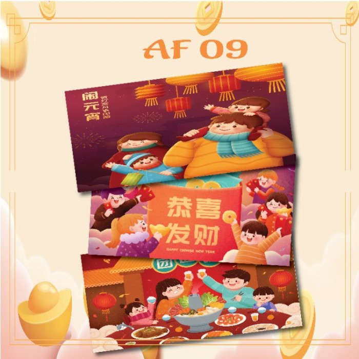 

New! AF-09. Angpao 3D Pop Up Custom Nama 2021. Angpao imlek. Angpao Limited