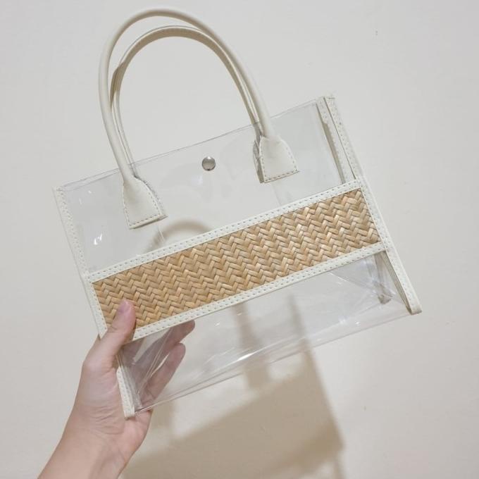 

Special Tas mika rotan mini Handbag Wanita , Hampers Goodie bag Anyam Plastik ,,