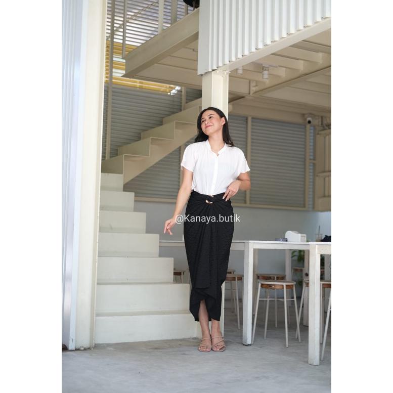 New Rok lilit polos // rok serut // kain lilit polos // kain dobi timbul // viscose // rok // rok li