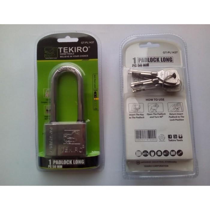 GEMBOK TEKIRO 50MM LEHER PANJANG/ GEMBOK GUDANG RUKO WARUNG/GEMBOK