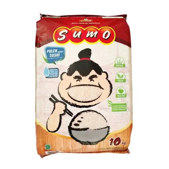 

Beras SUMO 10kg Kemasan Merah - Premium