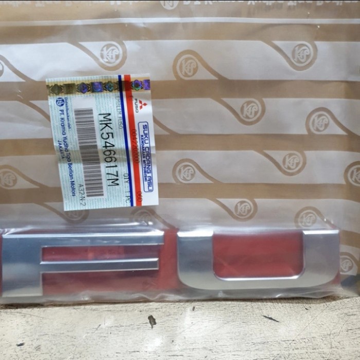 FREE ONGKIR EMBLEM FUSO MITSUBISHI CANTER HDX GENUINE PART FREE ONGKIR
