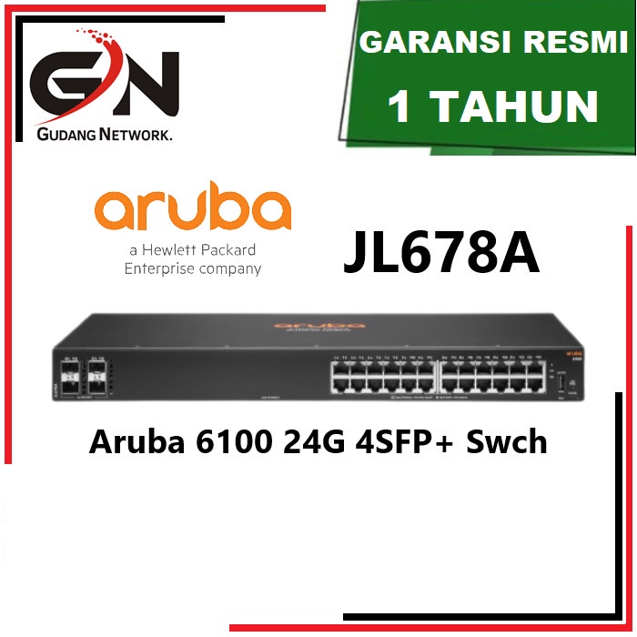 JL678A HPE Aruba 6100 24G 4SFP+ Swch