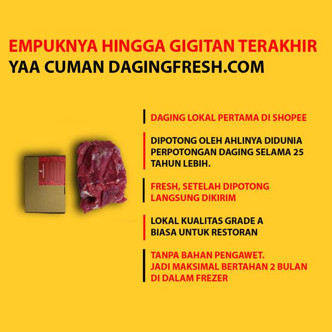 

1/2 kg Daging sapi Slice - Daging Sapi Segar - Daging sapi dendeng