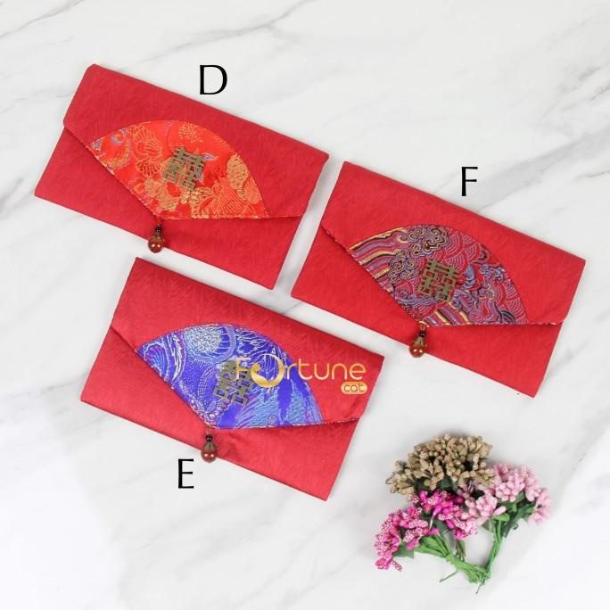 

[IMLEK] Angpao Shuang Xi Sangjit Wedding Engagement Angpao Kain Model Kipas TERLARIS